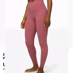 Lululemon Align Mauve pink rose color size 8 pants